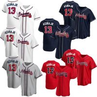 High volume jerseys Men New MLB Jersey Warriors 13 Acuna jr Football Baseball Jersey