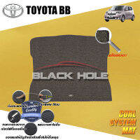 Toyota BB 2006 - 2012 Blackhole Curl System Mat Edge พรมรถยนต์ คอยล์ ซิสเทิมแมต เย็บขอบ (ชุดที่เก็บสัมภาระท้ายรถ)