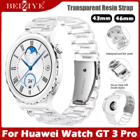 สายนาฬิกาโปร่งใสสำหรับนาฬิกา สำหรับ For Huawei watch GT 3 Pro 43 มม.46 มม.สำหรับ Huawei GT 3 Pro สายคล้องใหม่ล่าสุดสายกีฬาสายนาฬิกาพลาสติกสร้อยข้อมือ