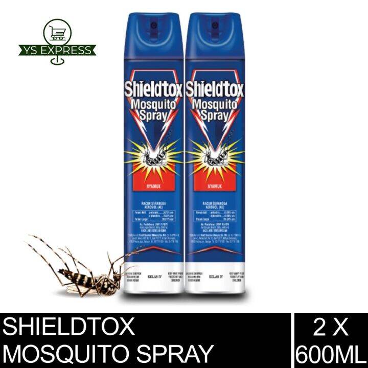SHIELDTOX Mosquito Spray 2 X 600ml (Twin Pack) Lazada