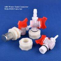 1 30 Sets/lot G1/2 To 4 20mm ABS Water Tank Connector POM Valve Set Aquarium Tank Joint Garden Irrigation Water Pool Hose Joint