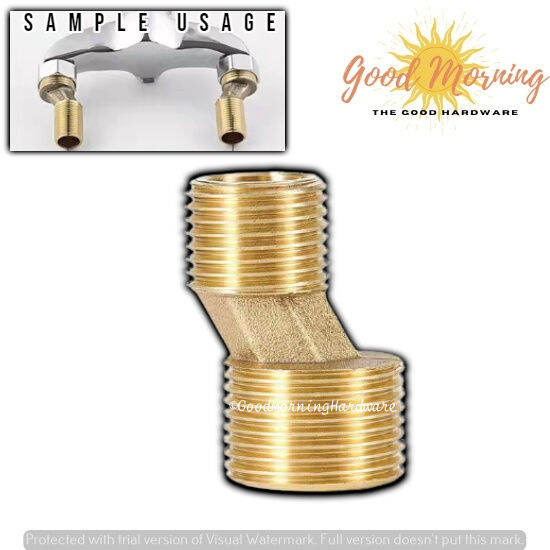 1PCS Brass Eccentric Faucet Nipple Rain Shower Diverter Valve Brass