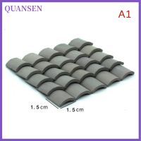 QUANSEN กระเบื้องหลังคาขนาดเล็ก60PCS สำหรับกระเบื้องภูมิทัศน์ขนาดเล็กสำหรับ dollhouse 1/16