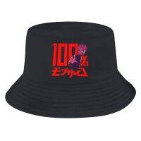 Mob Sycho 100เสื้อยืดแขนลำลองขาสั้น,คุณภาพสูงชาวประมงผู้ชายสีแดง Topi Bucket 2023