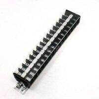 ஐ卍❁ 660V 30A 15 Positions Rail Mount Covered Screw Terminal Block TD-3015