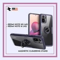 เคสโทรศัพท์อะคริลิค TPU กันกระแทก พร้อมแหวนแม่เหล็ก สําหรับ Redmi Note 10 (4G) Redmi Note 10s (4G) hj