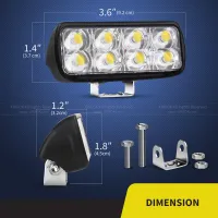 แสงทำงานสำหรับรถบรรทุกออฟโร้ดจุดน้ำท่วม Combo นำแถบแสงรถ SUV 4WD 4x4เรือรถ A Barra LED ไฟหน้า12โวลต์24โวลต์นำบาร์