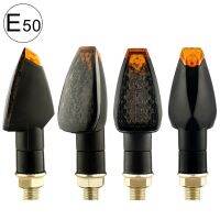 Motorcycle Turn Signals Approved E50 Mark Turn Signal Light 14LED Turn Signal Indicator Amber Light Blinker 12V/24V M10 E-mark