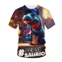 NEW Mens Pepsi 3d Printed T-shirt, Fast Drying, Used for Casual Short Sleeve Drinks