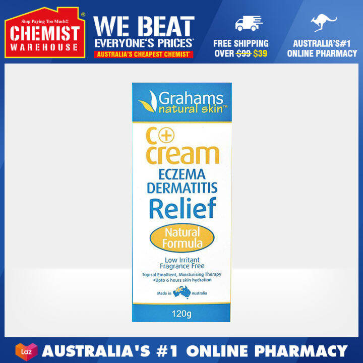 Grahams C+ Plus Eczema & Dermatitis Cream 120g Assists In The