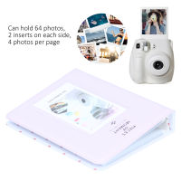 อัลบั้มรูปถ่าย64กระเป๋า Casing Foto หัวเข็มขัดที่ละเอียดอ่อนสำหรับ Fujifilm Instax Mini 9ภาพ3in