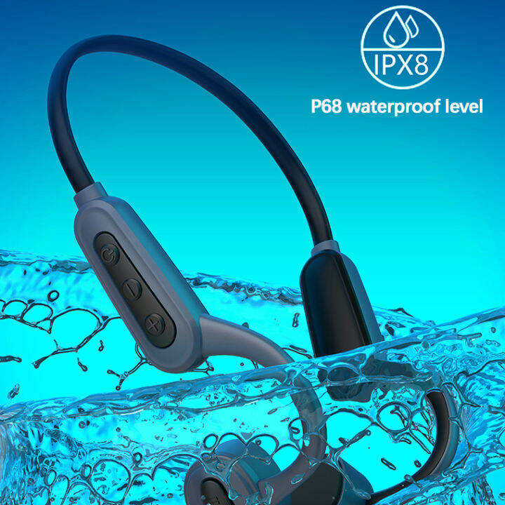 Tuwees Hood Waterproof Mp3 Player Swimming Headphones K8 Bone