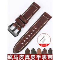 ▶★◀ Suitable for Panerai Diesel Aigole Casio Seiko Crazy Horse leather watch strap for men and women 22 24 26mm