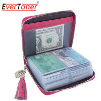 Evertoner RFIDหนังแท้ผู้ถือบัตรเครดิตกระเป๋าสตางค์สตรีขนาดเล็กน่ารักซิปกระเป๋าใส่บัตร