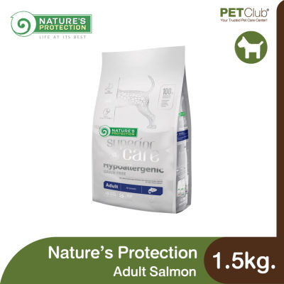 [PETClub] Natures Protection Adult Salmon - อาหารเม็ดสุนัขโต สูตรแซลมอน 1.5kg.