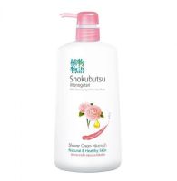 Shokubutsu Japanese Camellia Shower Cream โชกุบุสซึ โมโนกาตริ สูตรเจแปนนิส คาเมลเลีย ครีมอาบน้ำ 500ml.