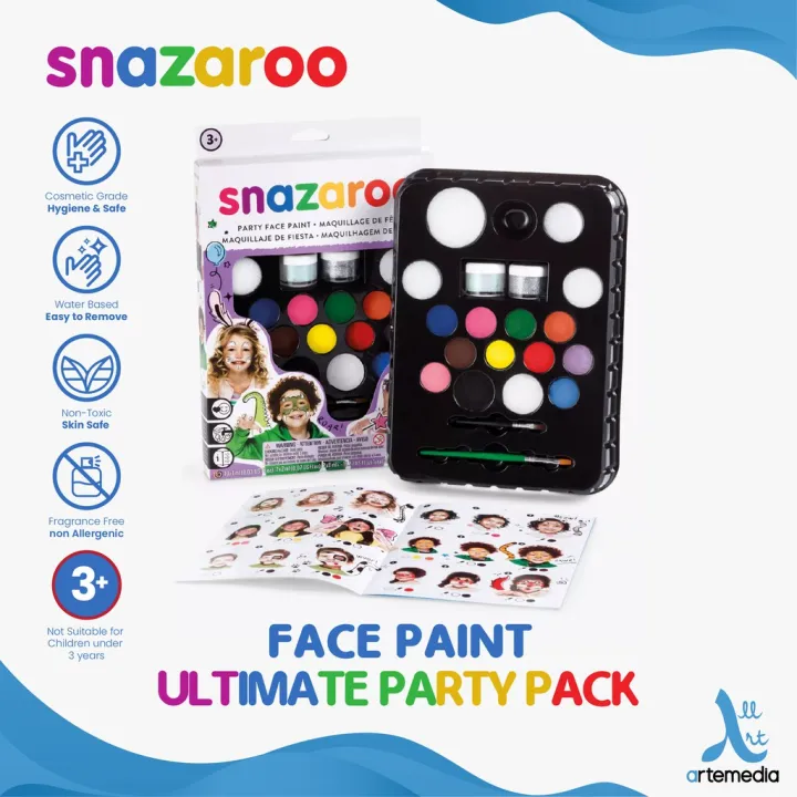 Cat Muka Snazaroo Ultimate Party Pack Face Body Paint Color Set
