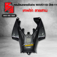 คอนโซนกลางตัวล่าง WAVE-110i ปี09-11 ***ตัวเก่า*** เคฟล่าสาน + สติกเกอร์ AK 1 ใบ อะไหลแต่งWAVE110i ชุดสี WAVE110i