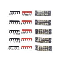 Gracekarin 6 Positions Dual Row Screw Barrier Terminal Block Strip Wiring Board 600V 15A Hot Sale