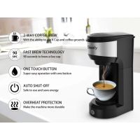 เครื่องชงกาแฟแก้วความร้อนถ้วยเดียว K Cup Pod และ Ground ถ้วยเดียวเครื่องทำกาแฟ Brewer 6ถึง14ออนซ์