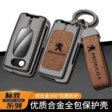 New Leather Car Remote Key Shell Cover Case for Dongfeng Peugeot 5008 308  408 508 3008 2008 4008 Shell Keyless Auto Accessories