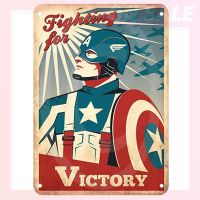 Top◘₪◘9527 Movie Clip Tin Signs Plate Spider Man Captain America Posters Art Cafe Bar Vintage Meta Size: 20cm X 30cm（Contact the seller, free customization）