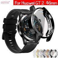 TPU Case for Huawei watch GT 2 46mm strap band Watch GT2 46 mm soft Plated All-Around Screen Protector cover bumper Cases Screen Protectors