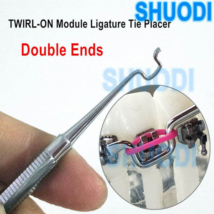 1 piece Dental Orthodontic TWIRLON Module Ligature Tie Placer