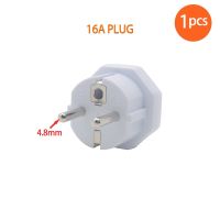 【Big-promotion】 vkysdo 【อัพเกรด】EU ปลั๊กอะแดปเตอร์16A EU Converter 2ขาซ็อกเก็ตเต้ารับ AC 250V Travel Adapter Plug