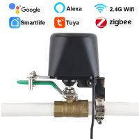 Tuya วาล์วน้ำ Wifi อัจฉริยะ Zigbee จับเวลาจุกวาล์วแก๊สควบคุมก๊อกน้ำอัจฉริยะสำหรับสวนรองรับ Alexa Google Assistant Smartlife