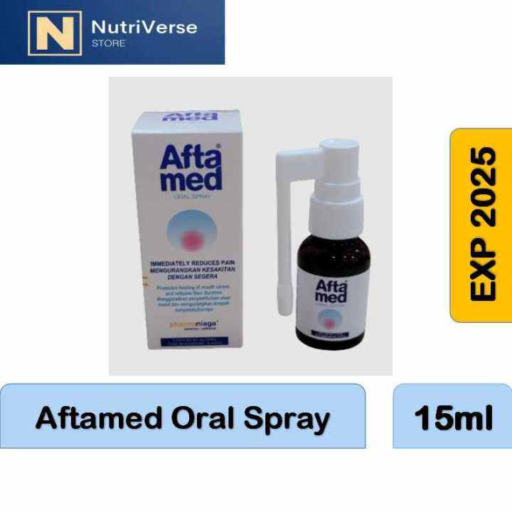 CASHBACK VOUCHER!! EXP 2025 Aftamed Oral Spray 20ml Pharmaniaga Lazada