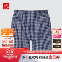 ☄กางเกงขาสั้นเท้าแบนของ UNIQLO (กางเกงลายสก๊อต451632 UNIQLO) ในสี่มุม