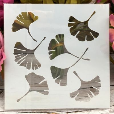 5 quot; New Ginkgo Leaves DIY Layering Stencils Wall Painting Scrapbook Coloring Embossing Album Decorative Paper Card Template