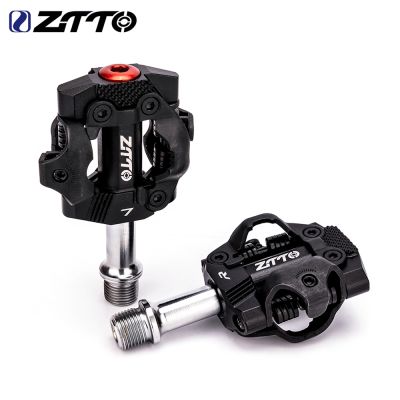 ZTTO MTB Bicycle Aluminum Self-locking With Clips Pedals For Mountain Bike Sealed Bearing Lock Pedal PD22 Bike Parts 380g