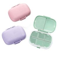 8 Compartments Travel Pill Organizer Moisture Proof Small Pill Box for Pocket Purse Daily Pill Case Portable