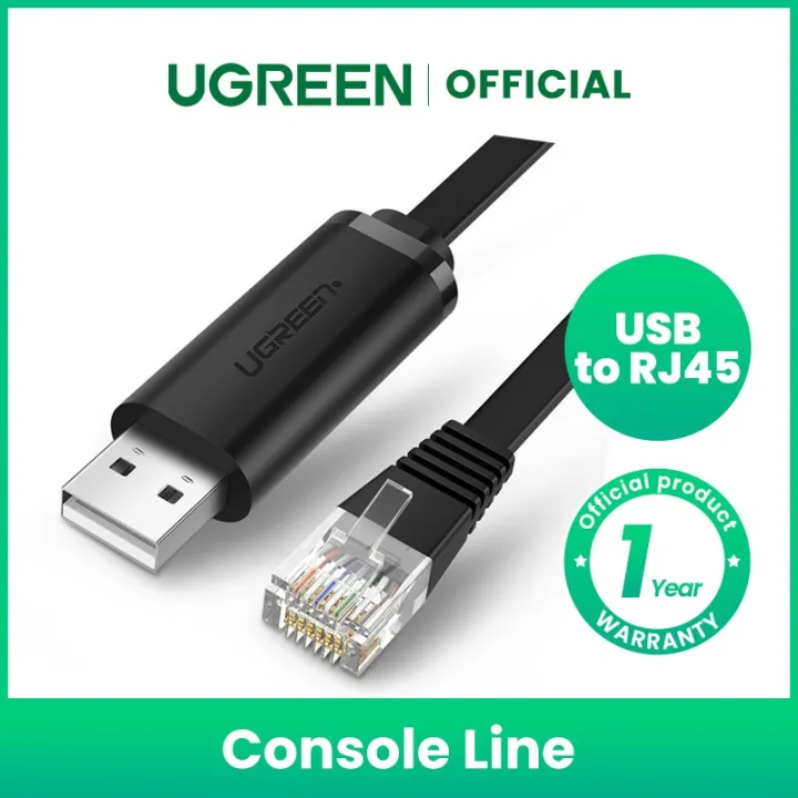 UGREEN USB To RJ45 Console Cable RS232 Serial Adapter For Cisco Router