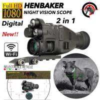 กล้องอินฟาเรด HENBAKER CY789 Night vision Scope คุณภาพชัด Full HD.ใช้งานได้ 2 ฟังค์ชั่นใน1เดียว