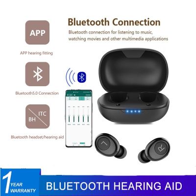 ZZOOI Bluetooth Hearing Aid Rechargeable Invisible Hearing Aids APP Digital Sound Amplifier For Deafness Wireless aparelho auditivo