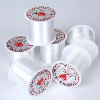 0.2/0.25/0.3/0.35/0.4/0.45/0.5/0.6mm Transparent Crystal Line Non Elastic Beading Wire Cord DIY Jewelry Making Supplies