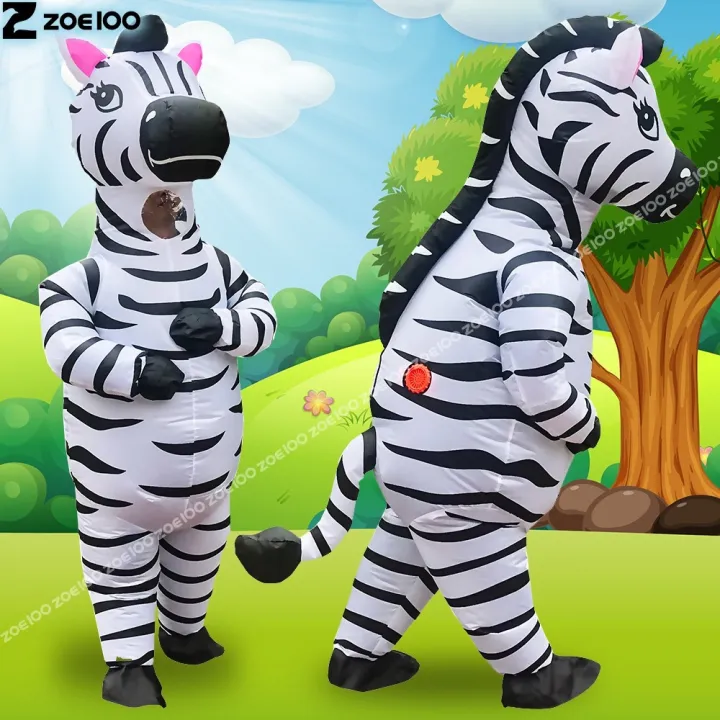 zebra inflatable suit inflatable zebra zebra mount Halloween costume