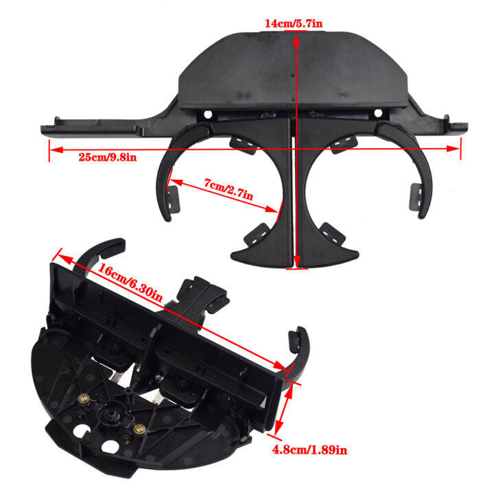 51168184520อุปกรณ์รถยนต์รถยนต์ยานพาหนะด้านหลังคู่เครื่องดื่มที่วางแก้วน้ำสำหรับ-bmw-e39-525-528-530-540-m5-1995-2006