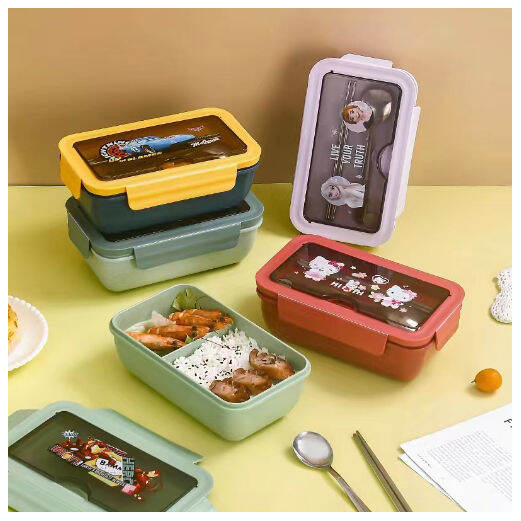 Portable Lunch Box Cartoon Character Lunch Box Kids School Lunch Box