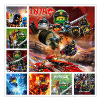 CWwart5D เพชรจิตรกรรมการ์ตูน "Ninjago Masters of spinjitzu" เพชรเย็บปักถักร้อยเต็มตารางรูปภาพของ rhinestones ตกแต่ง