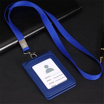 Solid ID Card Holder Wallet Halter Student Bus Card Cover Multifunction Card Bag Money Coin Purse Zipper Pouch Hanging Neck