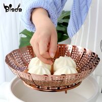 Folding steamer basket Stainless Steel Steamer Vegetable Kitchen Food Basket Mesh Steamer Rack Cookware Steamer For Cooking