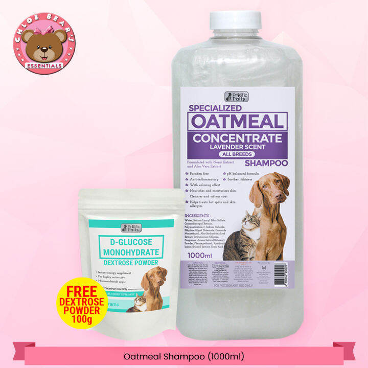 CHLOEBEAR 1 Liter Prolific Tails Oatmeal Concentrate Specialized Shampoo with Neem Extract and