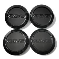 Style car 4PCS 64MM Wheel Cap Black For RAYS Logo Wheel Rim Hub Caps  Dust-Proof Cover for  Rim TE37