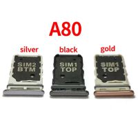 【CW】 Dual Single SIM Card Tray For Samsung Galaxy A80 A805F Holder Slot SD