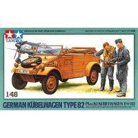 Tamiya 32501 1/48รถจี๊ป Type82เยอรมัน Kubelwagen พร้อมนักบินทหารชุดหุ่นประกอบก่อสร้างของเล่นแบบคงที่สำหรับ S Hoy DIY