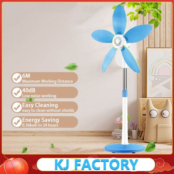 Electric fan stand fan 5 blade plastic portable stand fan electric fan